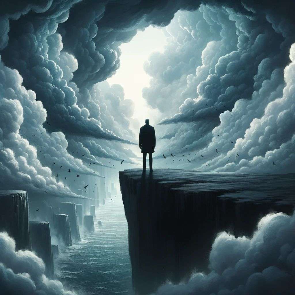 a representation of anxiety, digital art created in Procreate